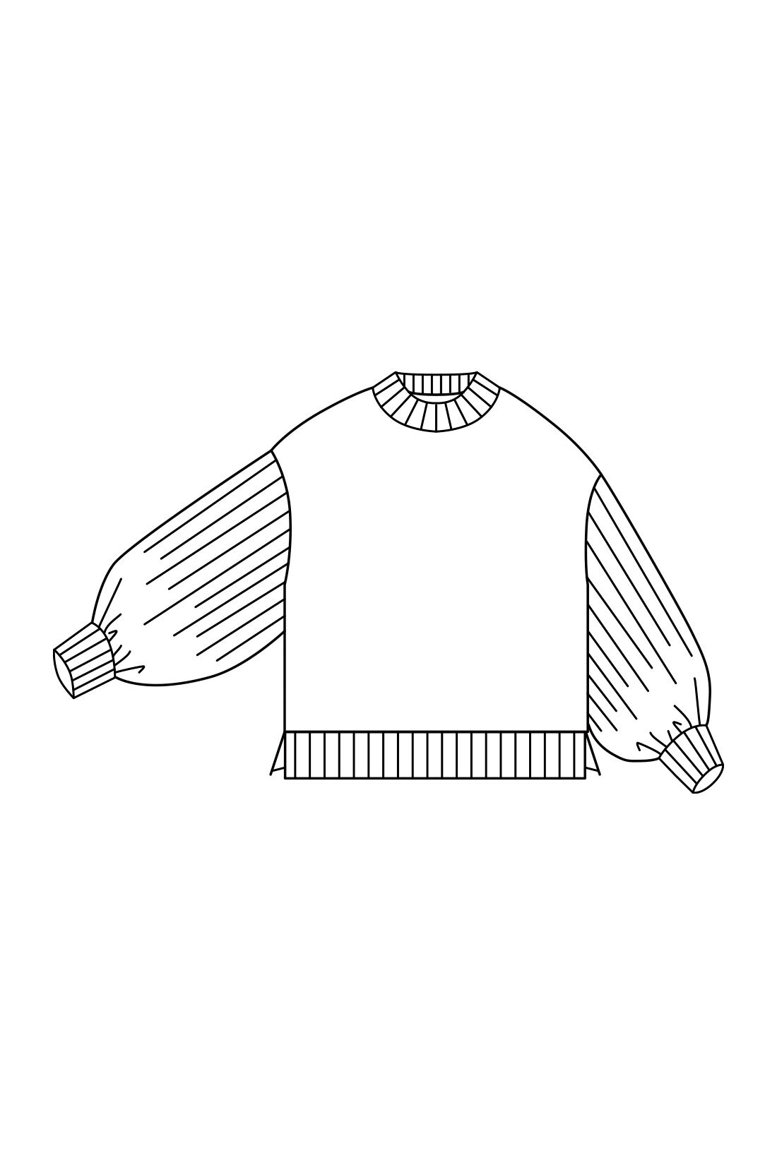 IEDIT|IEDIT[イディット]　異素材切り替えのプリーツ袖ニットプルオーバー〈ブラック〉|たっぷり生地を使って、肩口は細かいプリーツデザイン、袖口はギャザー仕様に。プッシュアップで、さらにふんわりボリュームシルエットに。