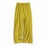 軽やか変形プリーツパンツ〈イエロー〉