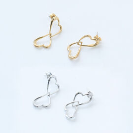 IEDIT | ツイン ハート ピアス