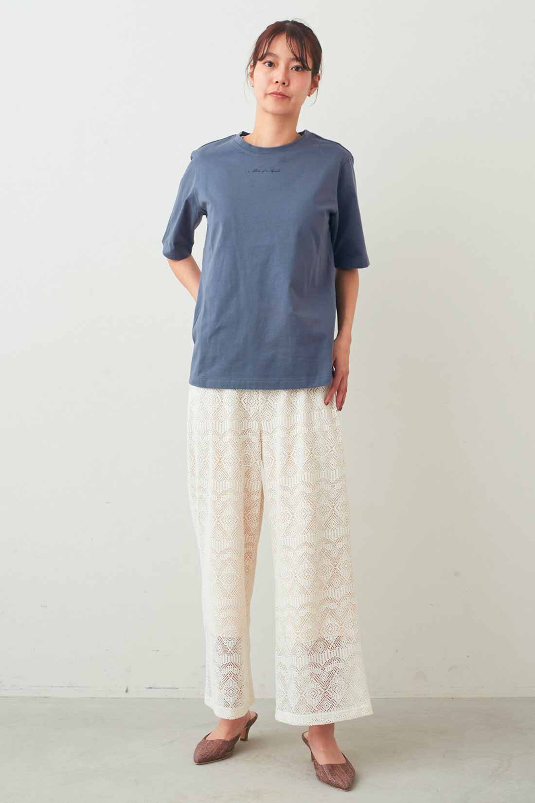 IEDIT［イディット］|IEDIT[イディット]　接触冷感機能付き スタメン上品ロゴTシャツの会