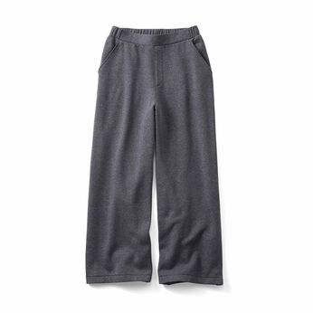 IEDIT | 光吸収発熱ワイドパンツ〈グレー〉