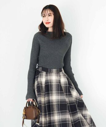 IEDIT | ワイドリブハイネックニットＩＥ