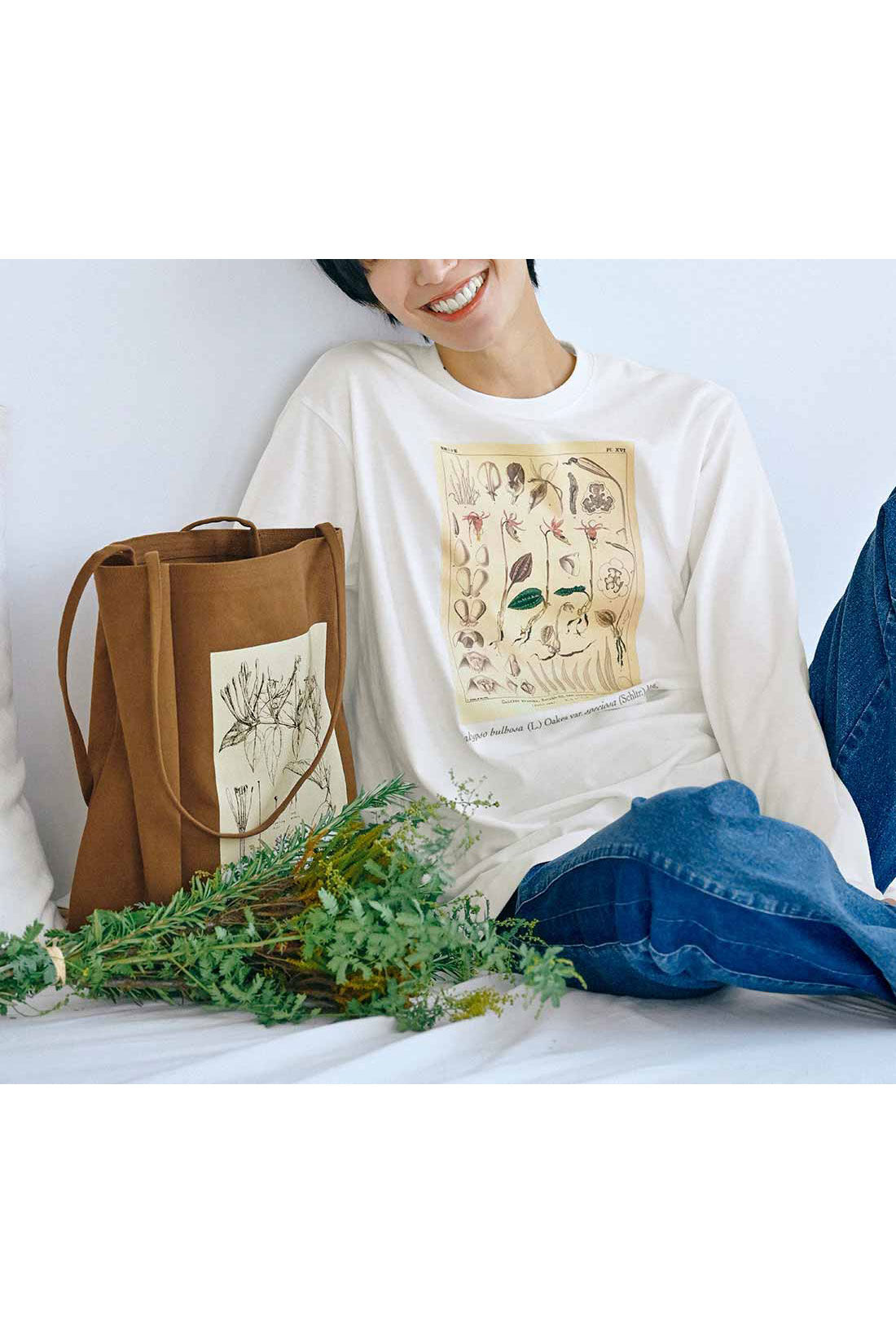 牧野植物園×IEDIT[イディット]コラボ 牧野博士の描いた植物図プリントTシャツの会
