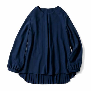 IEDIT | バックプリーツトップス〈ネイビー〉ＩＥ