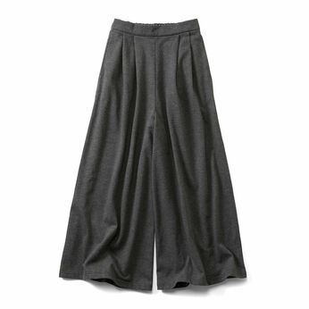 IEDIT［イディット］ | ミニ裏毛 やわらか心地いい スカート見え スウェット スカンツ 〈フェザーグレー〉