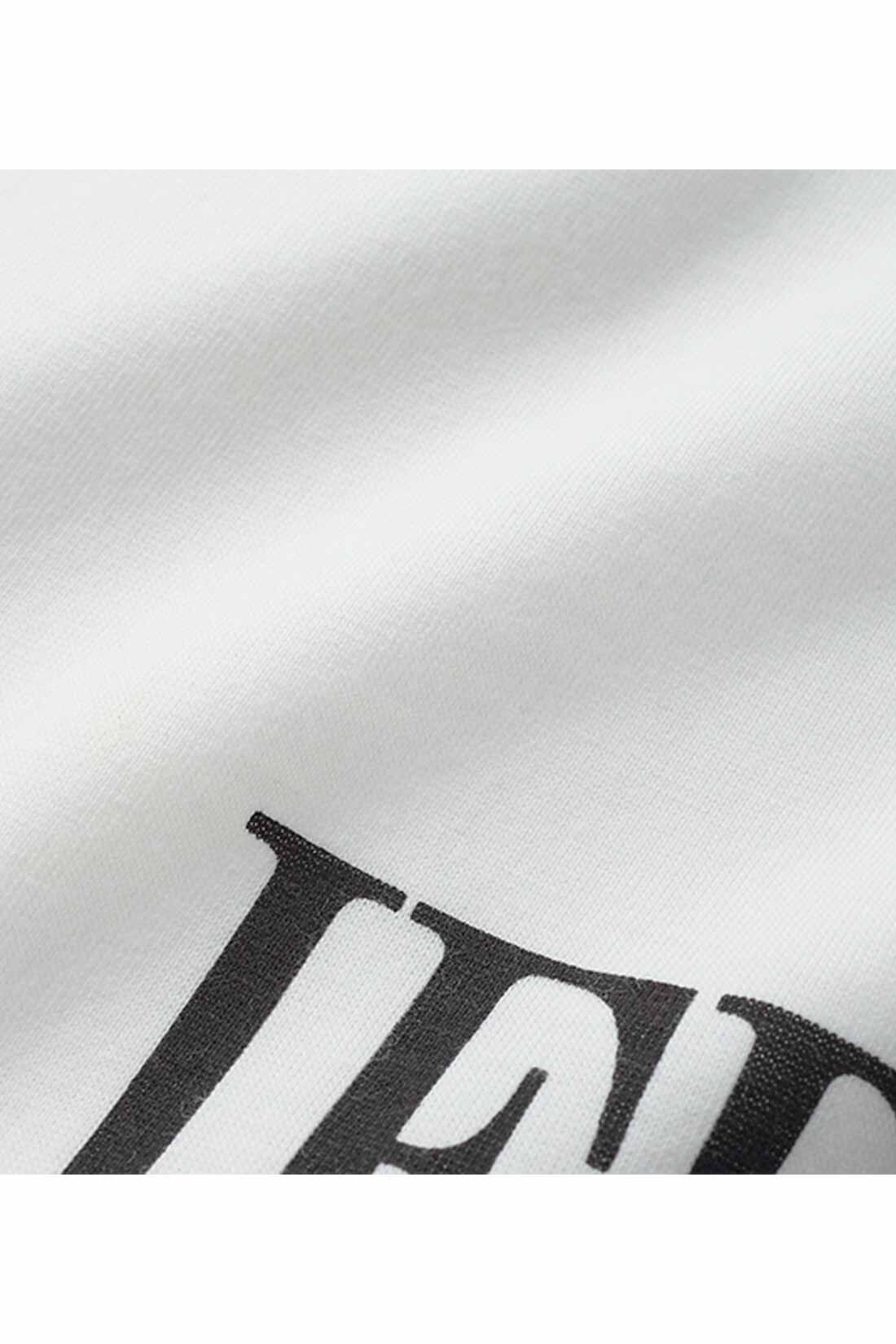 IEDIT[イディット]　こなれコーデがかなう ツイードベストと長袖ロゴTシャツのセット|ロンTは扱いやすい綿ポリエステルの天じくカットソーに、グラフィカルなIEDITのロゴをプリント。