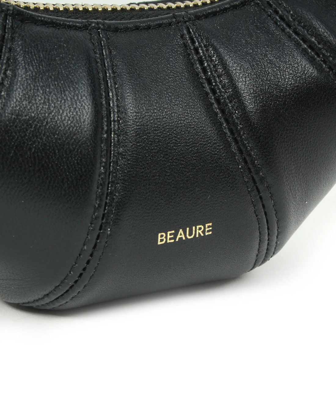 IEDIT|IEDIT[イディット] SELECT　【B-25032】BEAURE レザー ミニ クロワッサン ポーチ