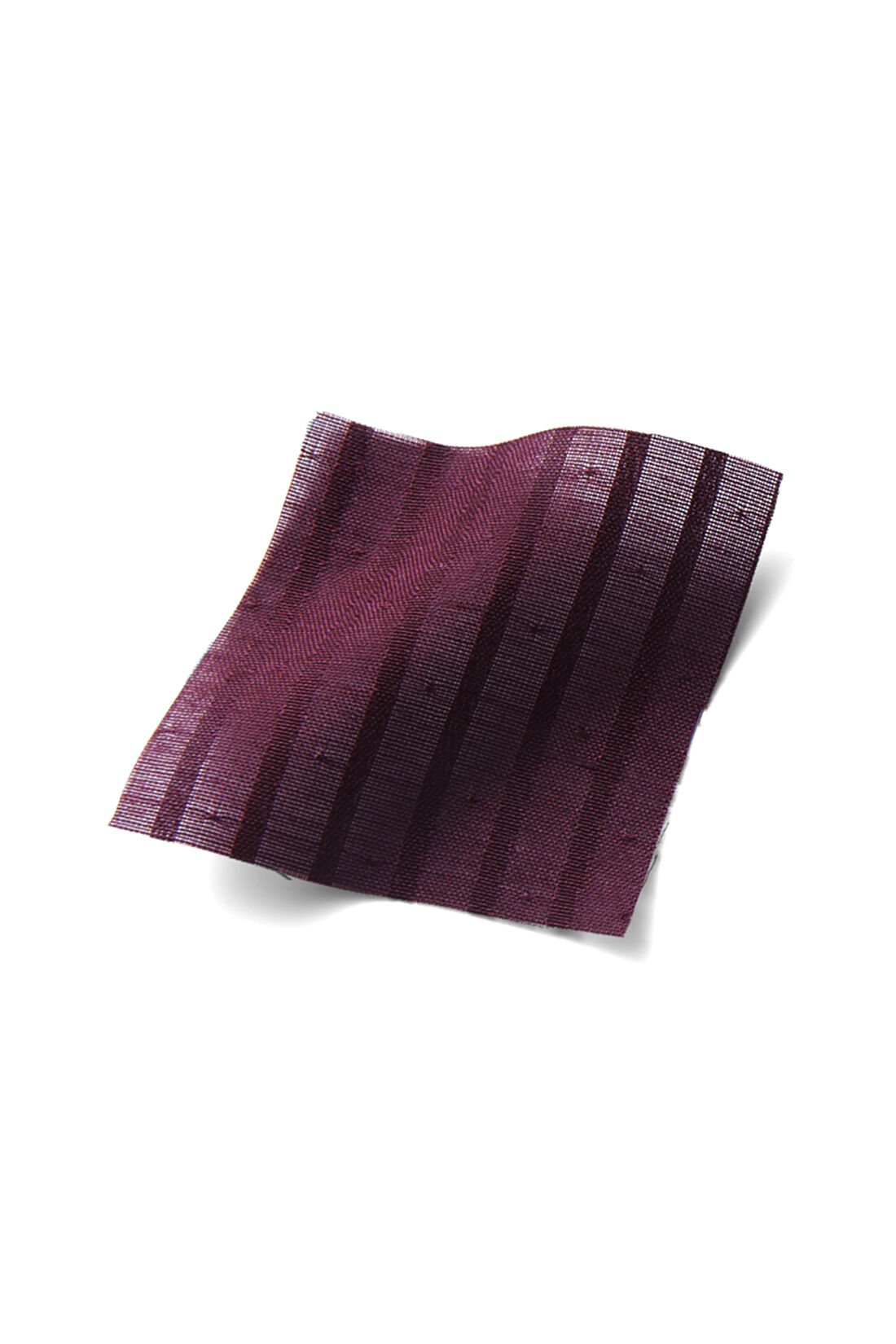 イディット|IEDIT[イディット]　ストライプの織り柄素材のアンティーク風レース遣いブラウス〈ボルドーレッド〉