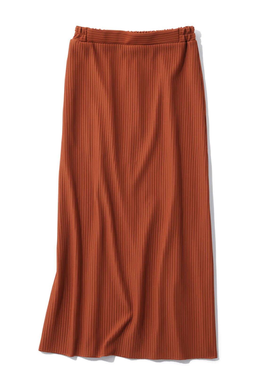IEDIT[イディット]　ニットライクなリップルカットソー素材で仕立てた らくちんきれいなIラインスカートの会