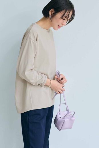 IEDIT［イディット］ | 大人にふさわしい 日本製 ていねいに仕立てた クワトロセブン TM コクーンカットソー の会