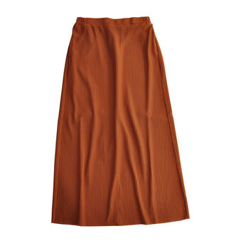 IEDIT | リップルカットソー素材 Iライン スカート