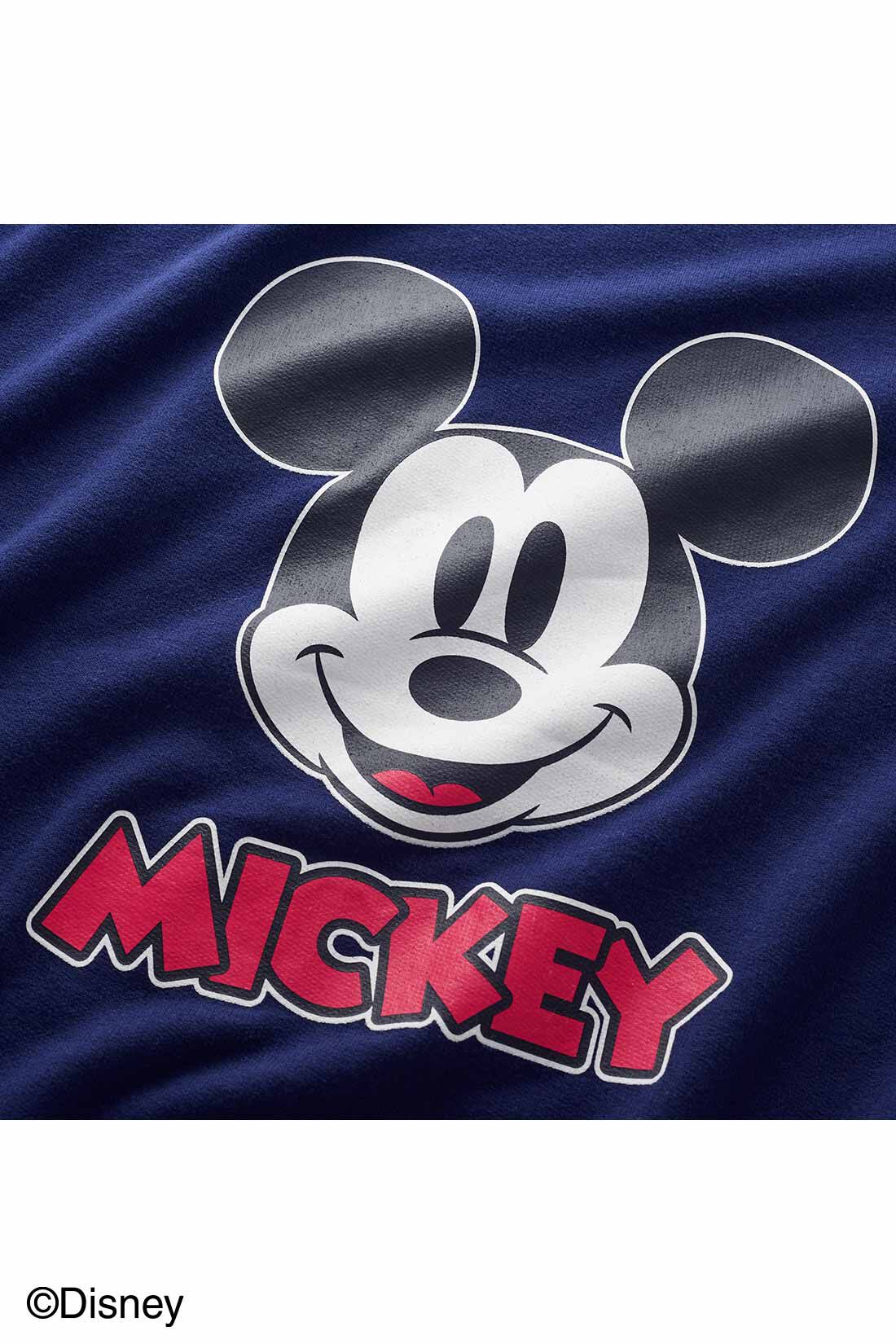 IEDIT|IEDIT[イディット]　Disney 「ミッキーマウス」 オーバーサイズスウェット