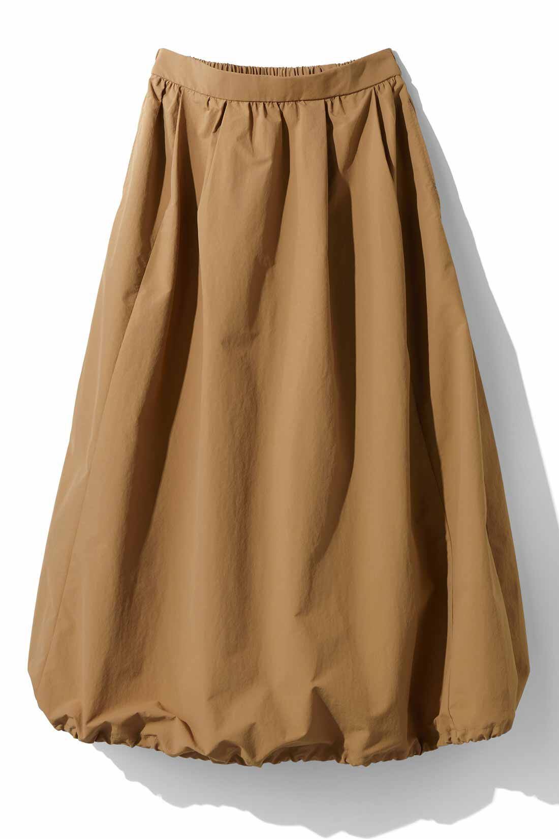 IEDIT[イディット]　撥水＆UVカットがうれしい 2-WAYシルエットスカート|〈キャメルベージュ〉