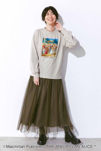 IEDIT | ALICE 大人 カットソートップス〈ベージュ〉