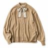 スカーフ付きニット〈キャメル〉ＩＥ