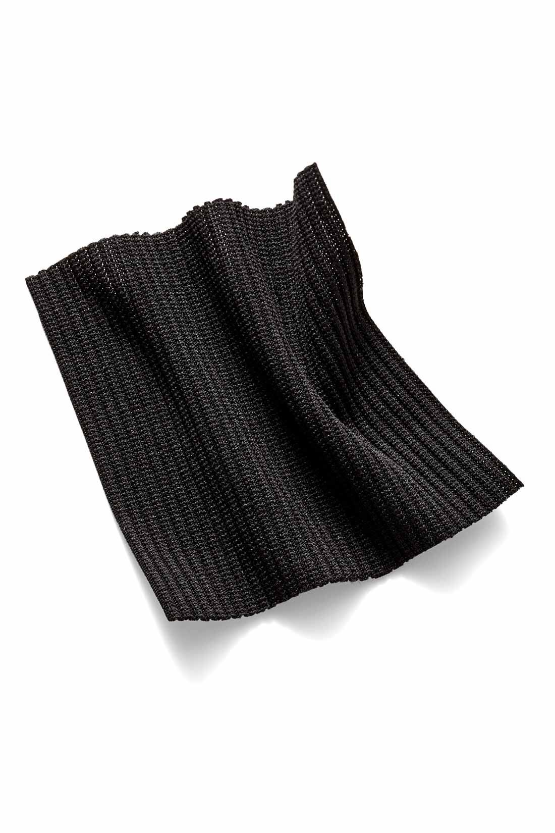 IEDIT|IEDIT[イディット]　福田麻琴さんコラボ リブ素材のスイムウェア3点セット〈ブラック〉|肌に張り付きにくく着心地も快適なストレッチのきいた細めリブ素材。洋服のように着られる上品なブラック。