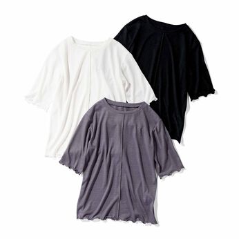 IEDIT［イディット］ | シアー 上品 五分袖 カットソー トップス の会