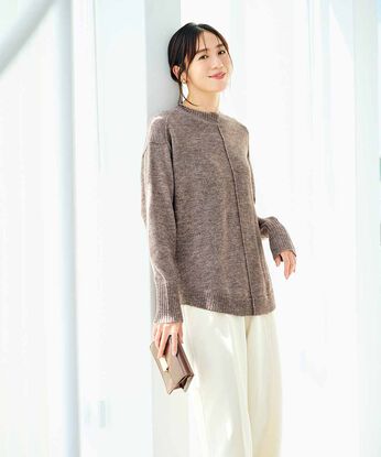 IEDIT | ウール＆アルパカ混ラウンドテールニットＩＥ