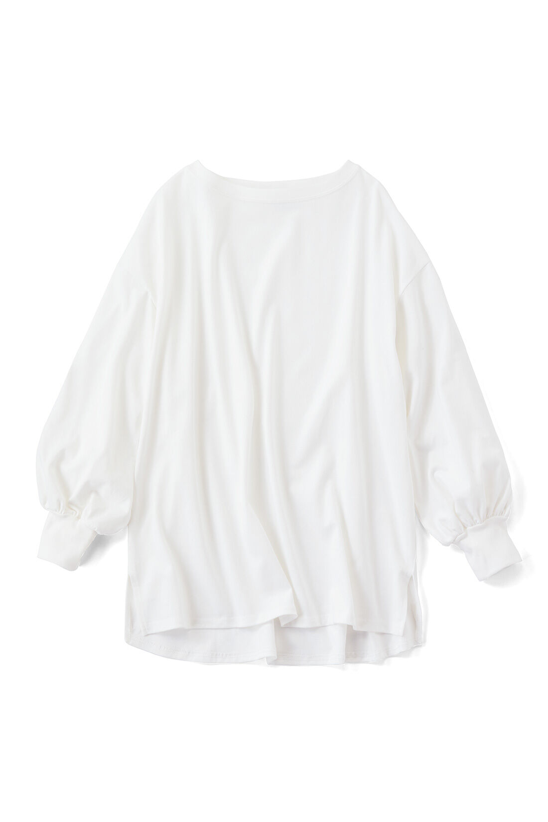 IEDIT|IEDIT[イディット]　福田麻琴さんコラボ 大人が一枚で着こなしやすいロングTシャツ〈オフホワイト〉