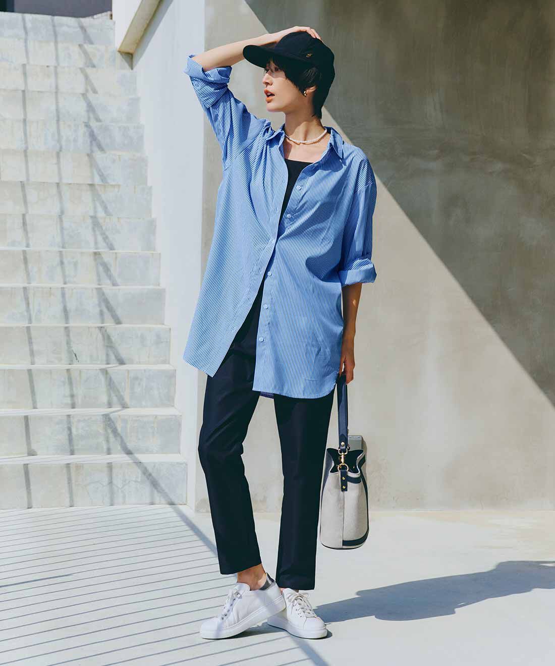 IEDIT［イディット］|IEDIT[イディット]　撥水（はっすい）加工素材で毎日が楽しい すっきり美脚見えのテーパードパンツ
