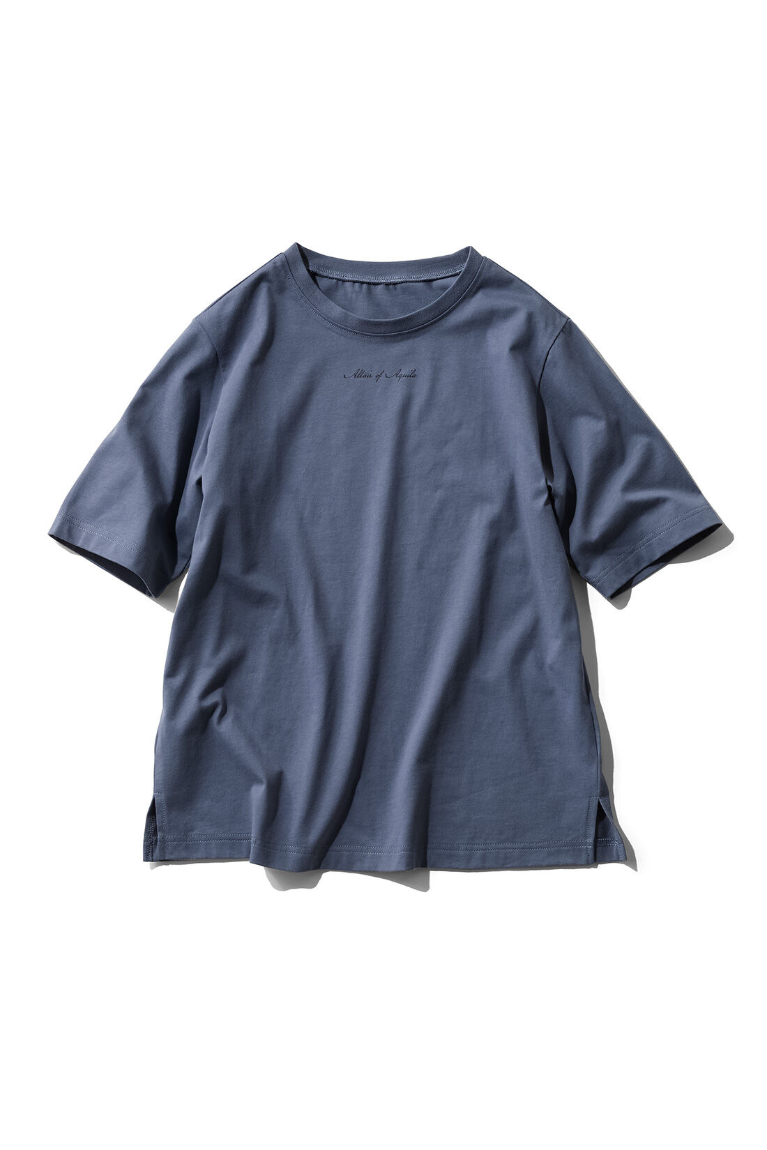 IEDIT［イディット］|IEDIT[イディット]　接触冷感機能付き スタメン上品ロゴTシャツの会|ネイビー Altair of Aquila（わし座のアルタイル）