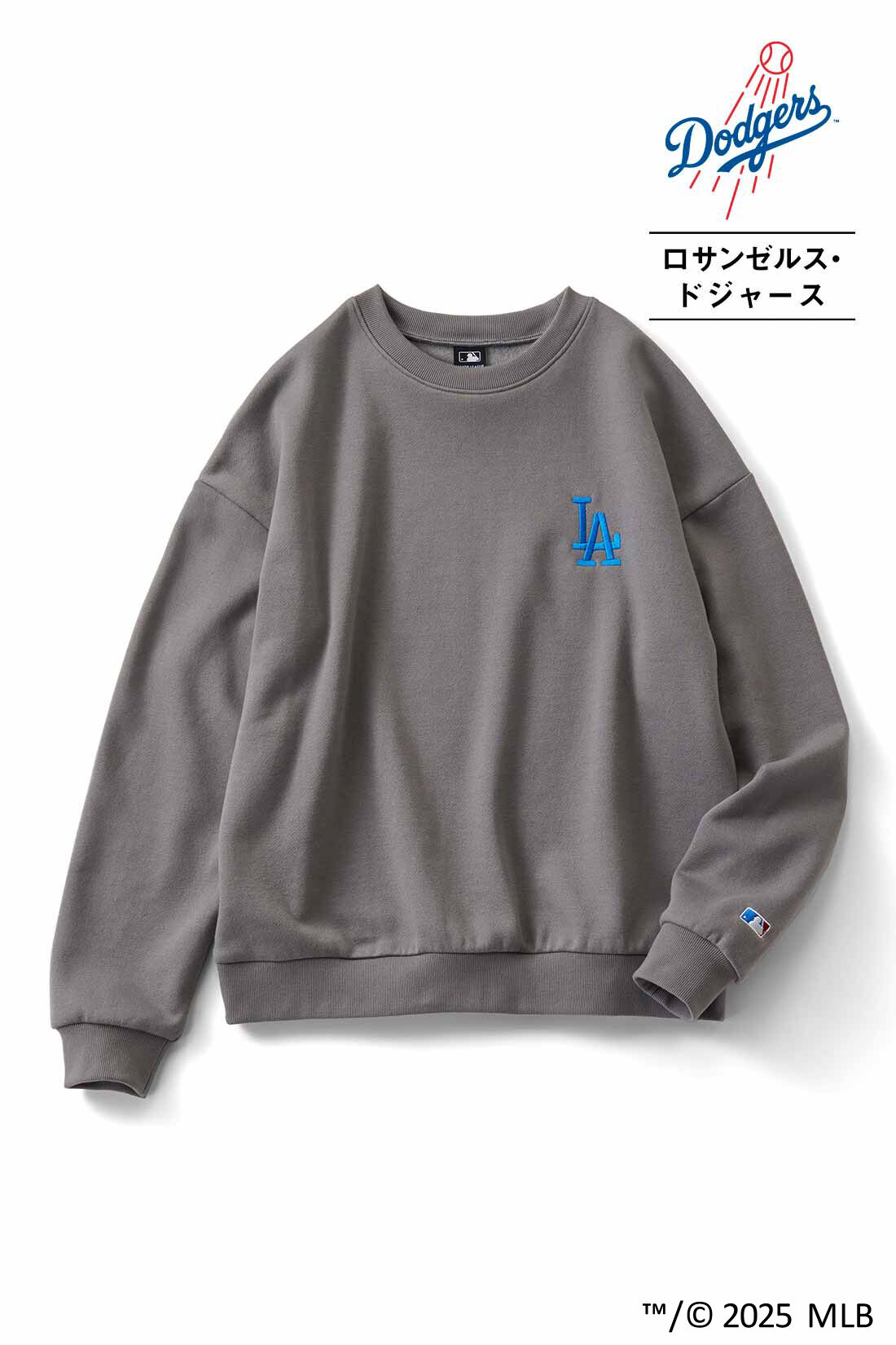 IEDIT|IEDIT[イディット]　オリジナルMLBデザイン ダークカラーでシックにきまる大人のゆるスウェットの会|グレー