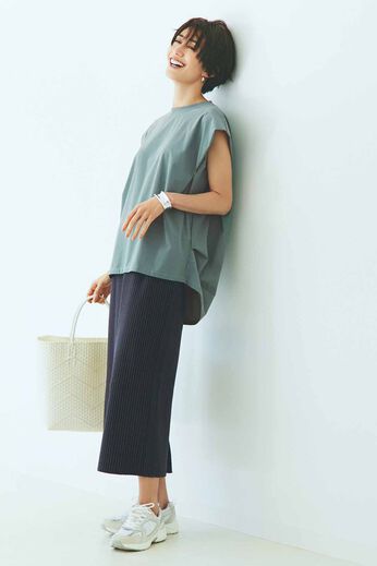 IEDIT | 小森美穂子さん コラボ 接触冷感 ニュアンスシルエット トップス の会