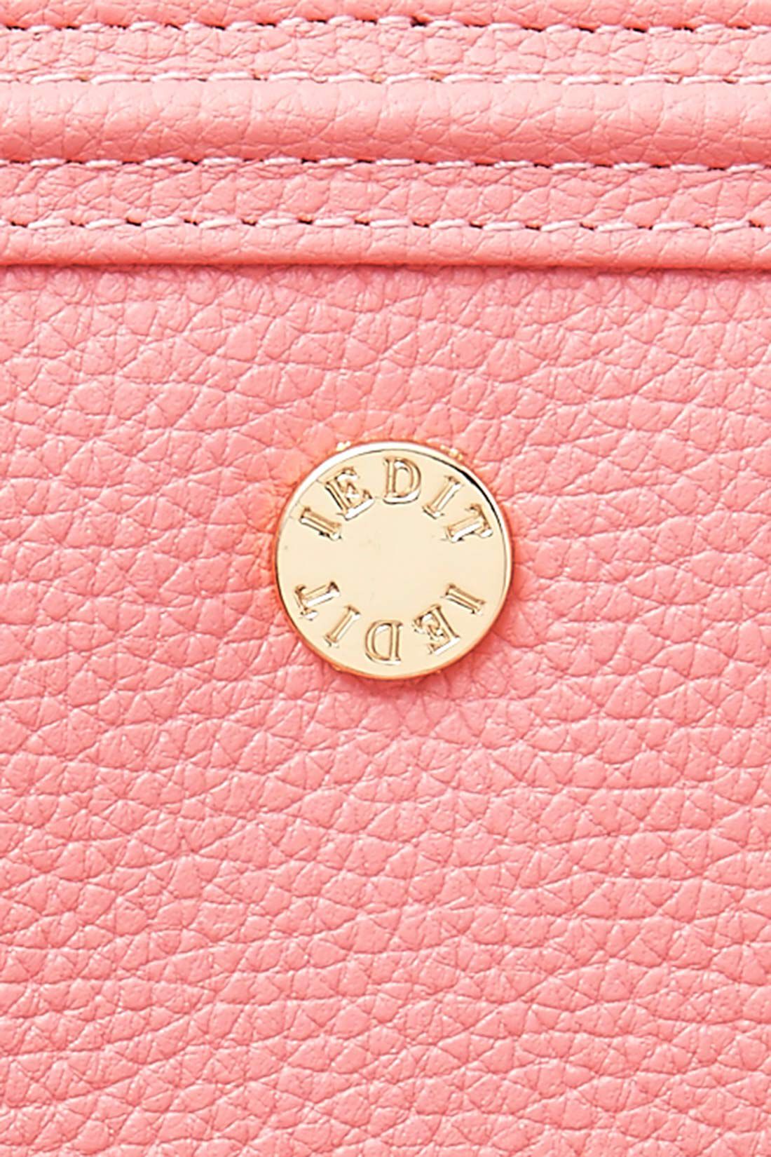 イディット|IEDIT[イディット]ワガママ企画　使いやすさをとことん追求 エレガントに映えるローズピンクの本革長財布〈ピンク〉