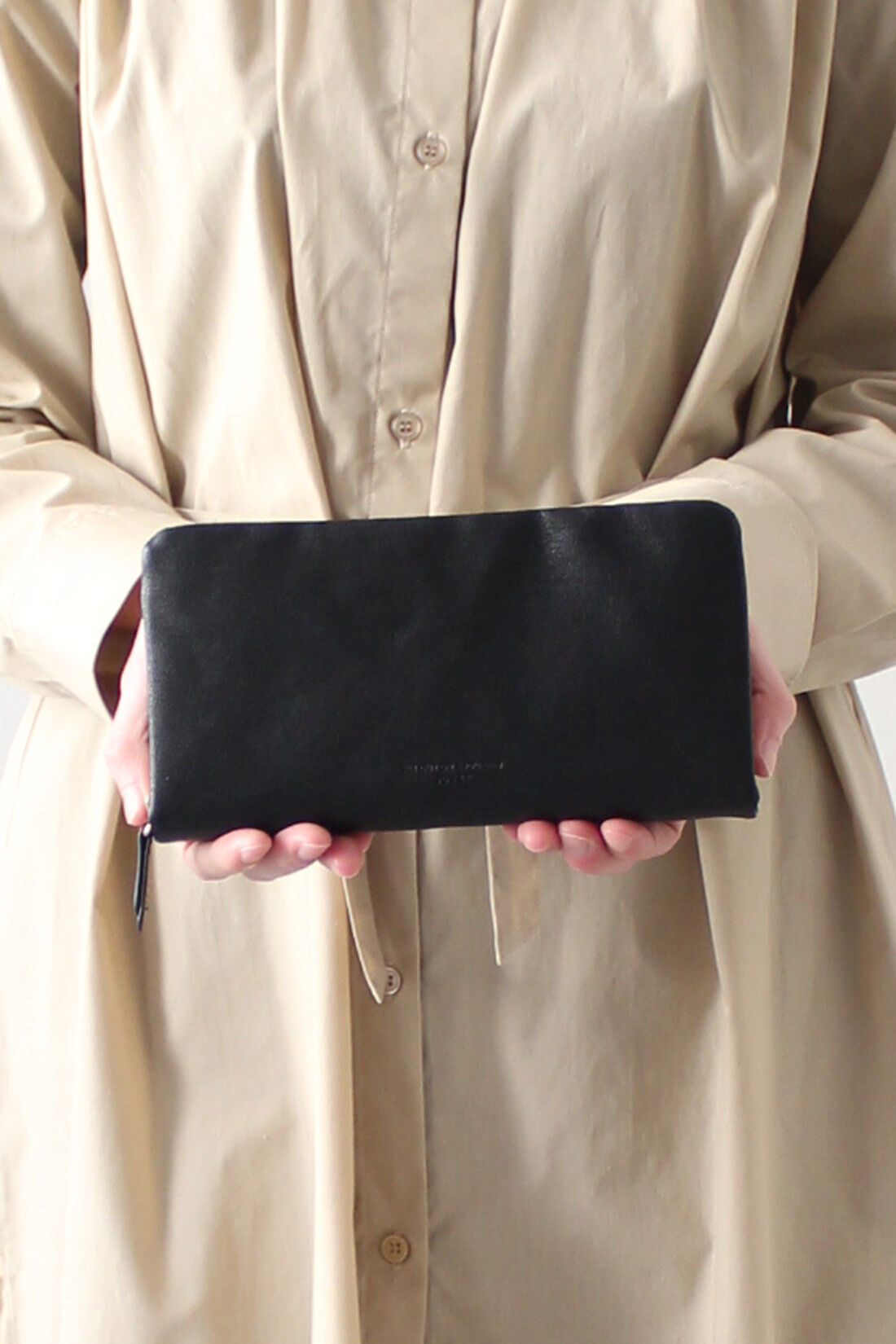 IEDIT|IEDIT[イディット] SELECT　ふっくら合皮の長財布|〈ブラック〉