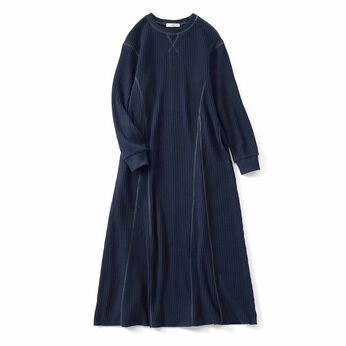  | ワッフルカットソーワンピ〈ネイビー〉ＩＥ