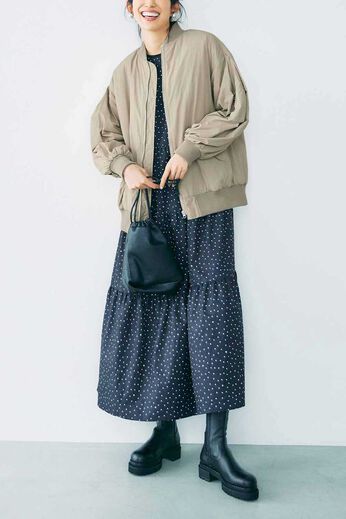 IEDIT | 小森美穂子さん 中わた MA-1 ジャケット