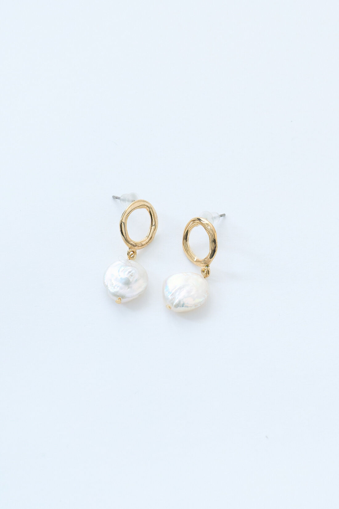 IEDIT|IEDIT[イディット] SELECT　フラット淡水パールピアス　320361