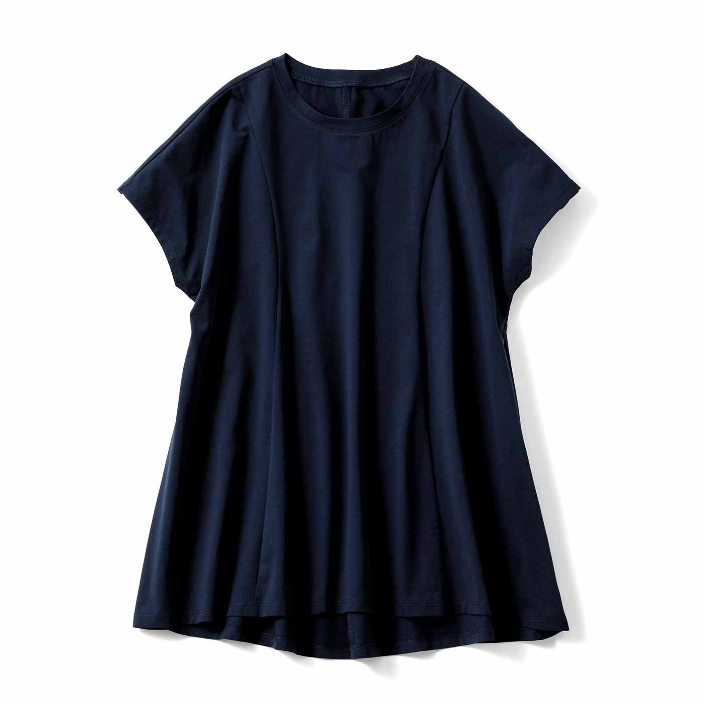 Heve カットオフショルダーブラウス ダークネイビー（激安