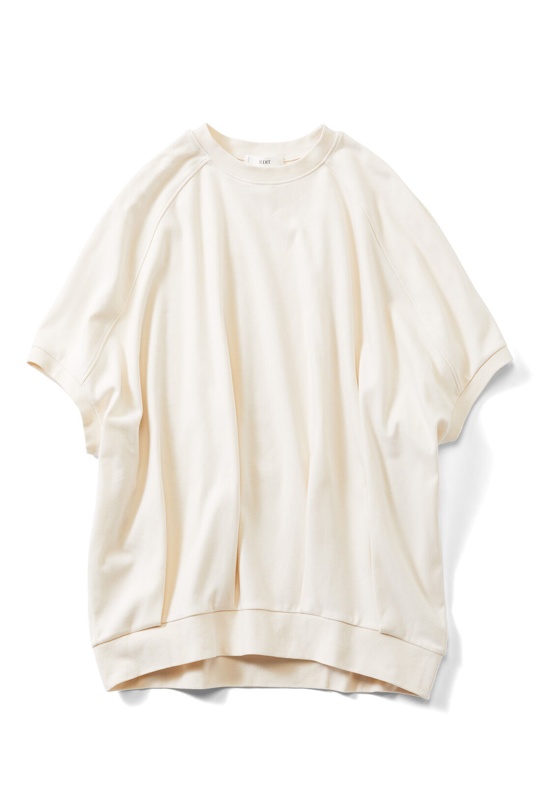 IEDIT［イディット］|IEDIT[イディット]　接触冷感・吸汗速乾・抗菌防臭！ Ohcool（R）Ⅱ plus素材のビッグサイズコクーンドルマンTシャツの会|オフホワイト