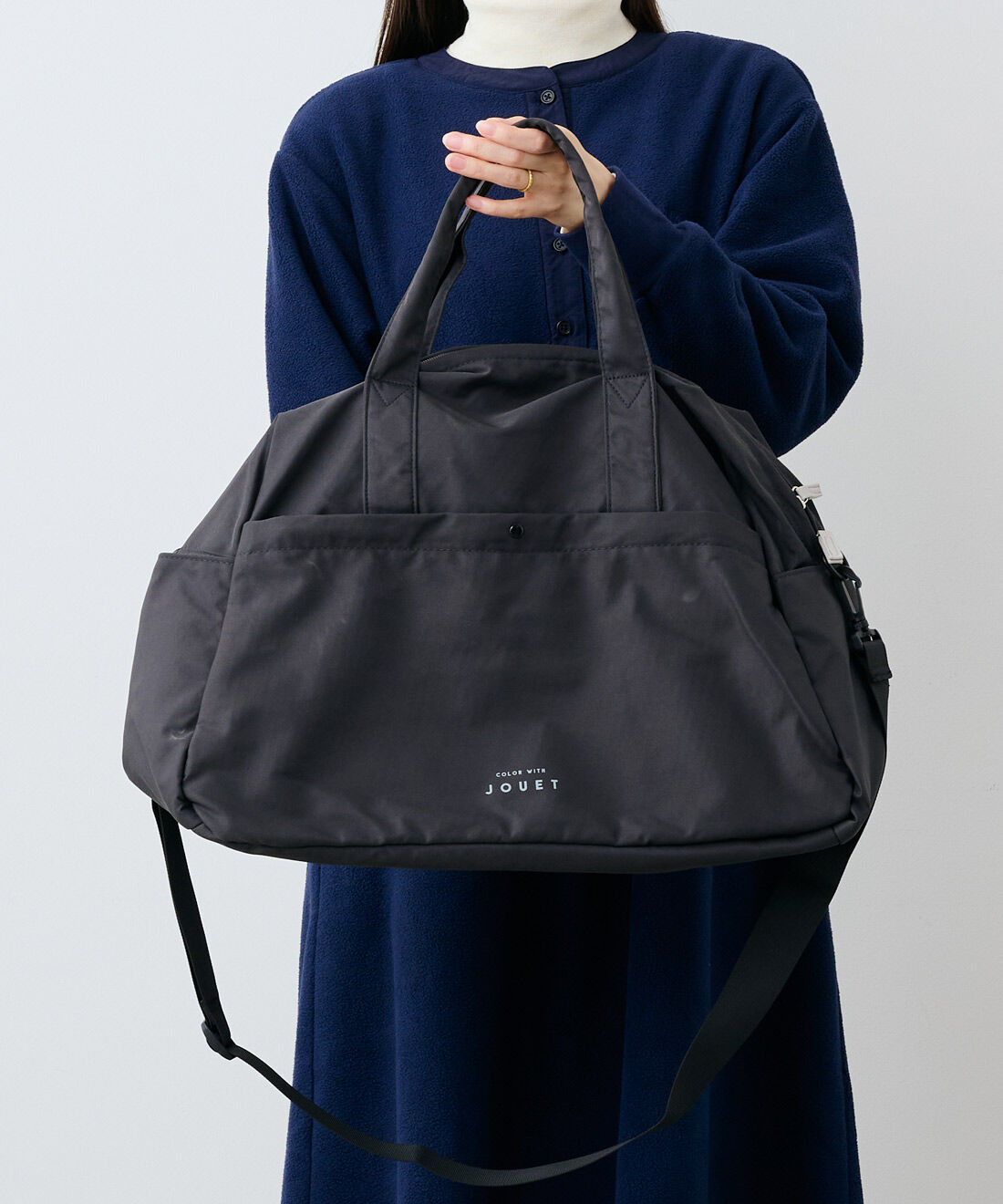 IEDIT|IEDIT[イディット] SELECT スムースポリ8ポケボストン|ダークグレー