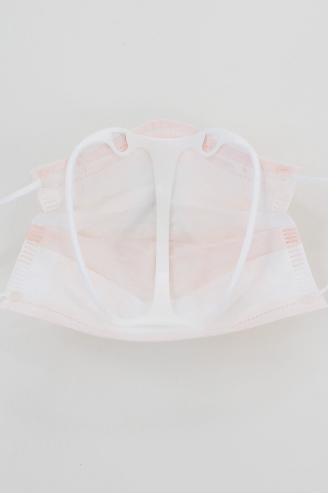 IEDIT|【WEB限定】マスクの内側に空間をつくる立体インナーマスク Ver.2|1.ホワイト （フレームのサイド部分をマスクの内側にしています）