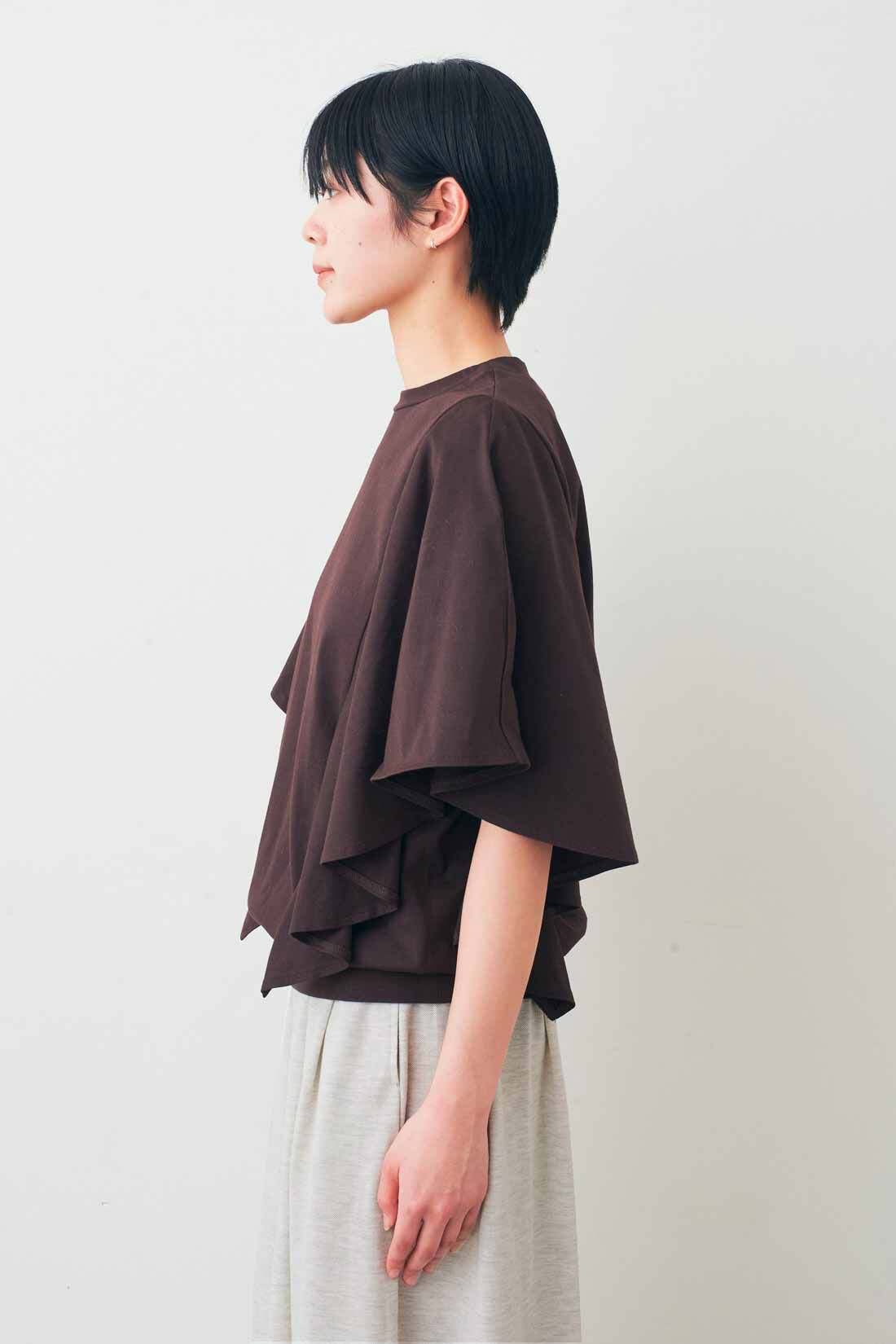 IEDIT［イディット］|IEDIT[イディット]　接触冷感・吸汗速乾・抗菌防臭！ Ohcool（R）Ⅱplus素材のフリルトップスの会
