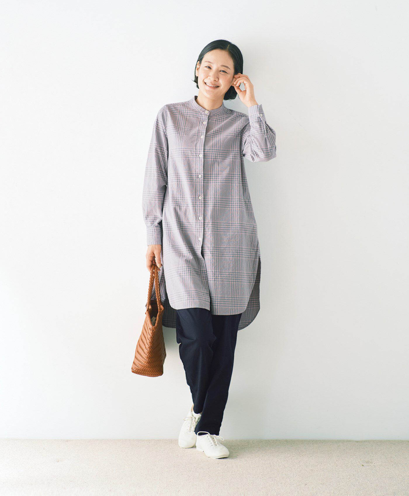 www.haoming.jp - ピンクチェックのチュニック 価格比較