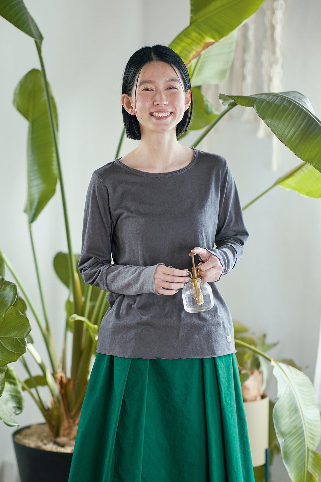 Sunny clouds|【初回お試しキャンペーン】サニークラウズ 肌になじむTシャツの会〈レディース〉|身長162cm/トップスMサイズ/ボトムスMサイズ
