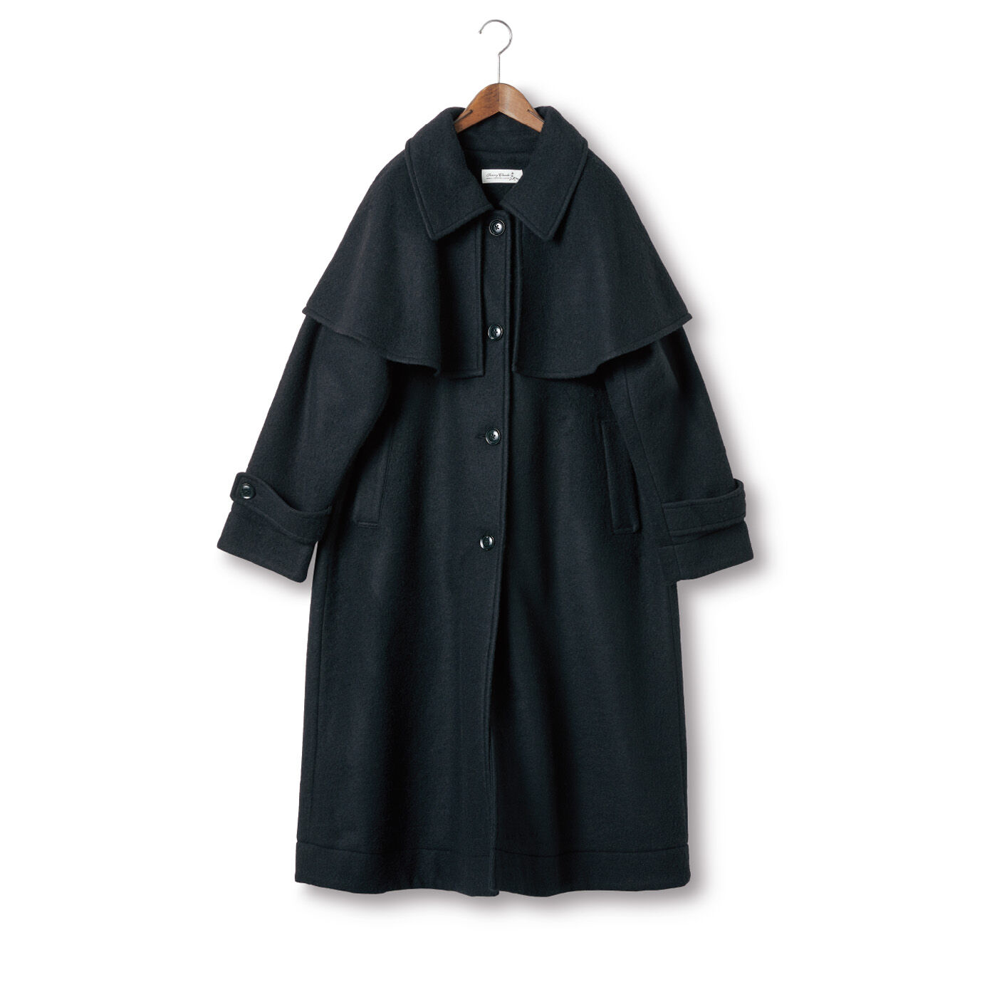 SUNNY CLOUDS 金ボタン 縮絨ウール ロングコート ダブル 3L SUNNY CLOUDS 金ボタン 縮絨ウール ロングコート ダブル 3L