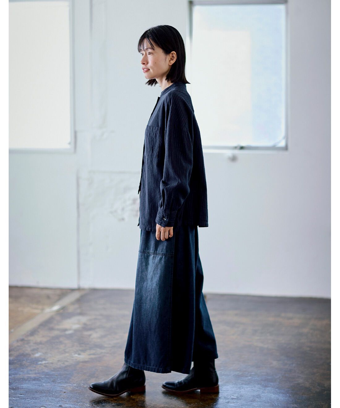 Sunny clouds［サニークラウズ］|サニークラウズ feat. Shuttle Notes　こだわり生地を使ったシャツ〈レディース〉