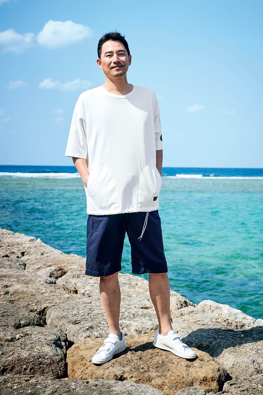 Sunny clouds［サニークラウズ］|サニークラウズ　しっかりワッペンTシャツ〈メンズ〉白　