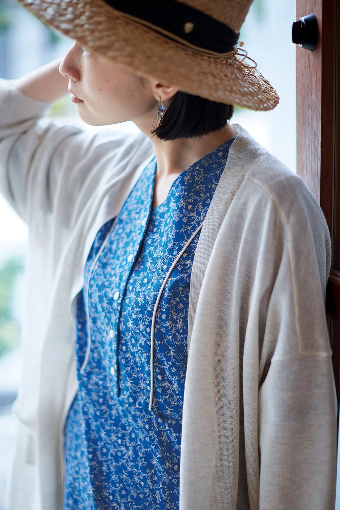 サニークラウズ 青に染まった花ワンピース〈レディース〉｜Sunny