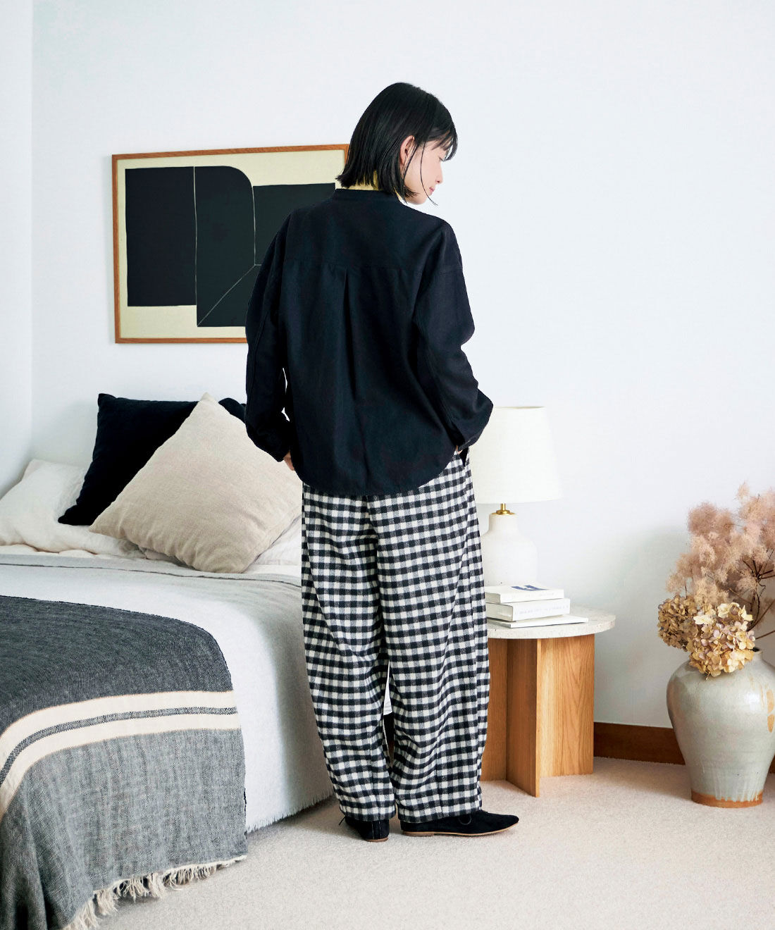 Sunny clouds［サニークラウズ］|サニークラウズ　黒カルゼのワークシャツ〈レディース〉