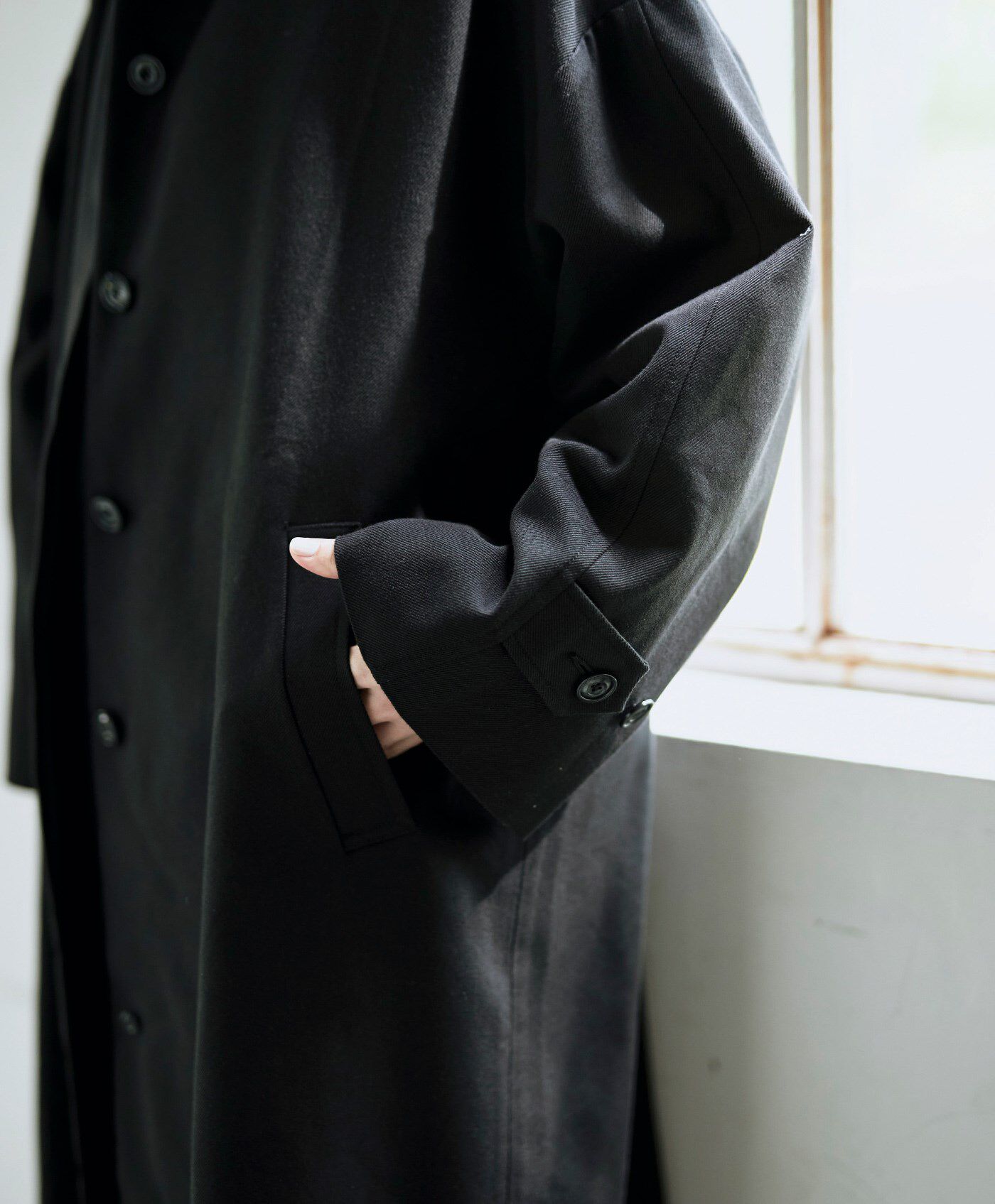 SUNNY CLOUDS 品のあるステンカラーコート〈レディース〉｜コート