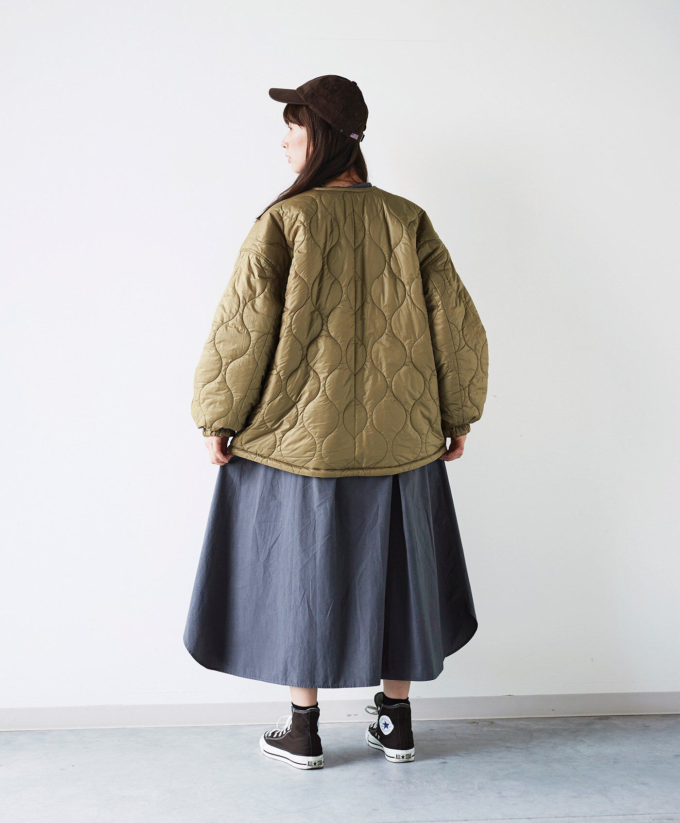 サニークラウズ|SUNNY CLOUDS kazumiさんのススキ色のキルトジャケット〈レディース〉
