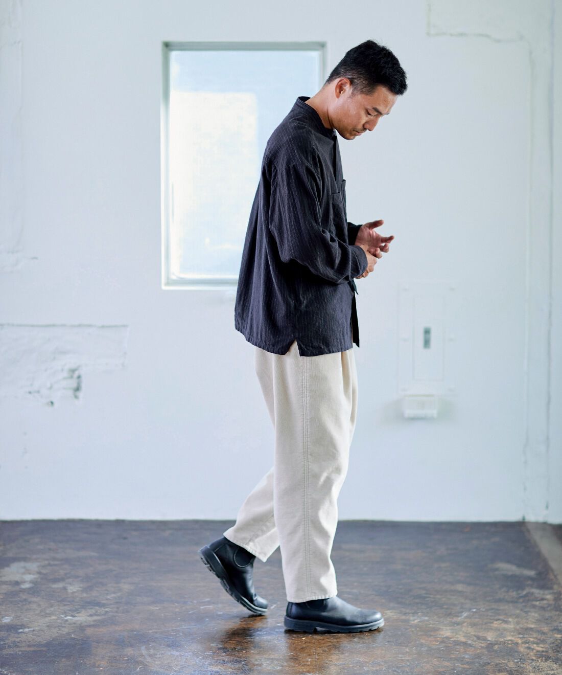 Sunny clouds［サニークラウズ］|サニークラウズ feat. Shuttle Notes　こだわりの生地を使ったシャツ〈メンズ〉