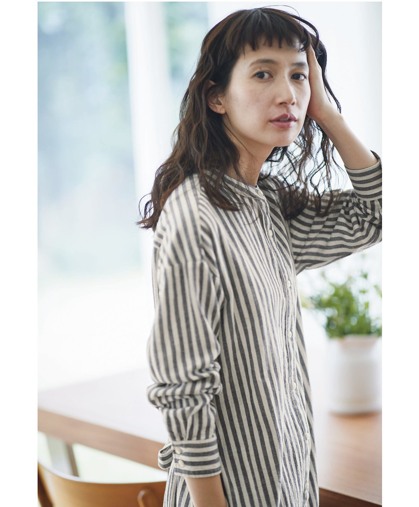 サニークラウズ feat. Shuttle Notes ストライプワンピコート