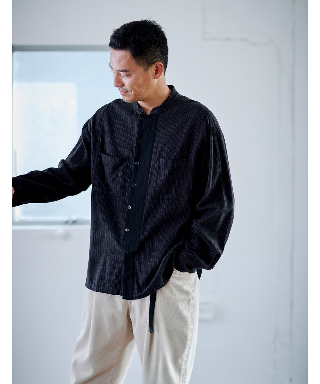 Sunny clouds［サニークラウズ］|サニークラウズ feat. Shuttle Notes　こだわりの生地を使ったシャツ〈メンズ〉