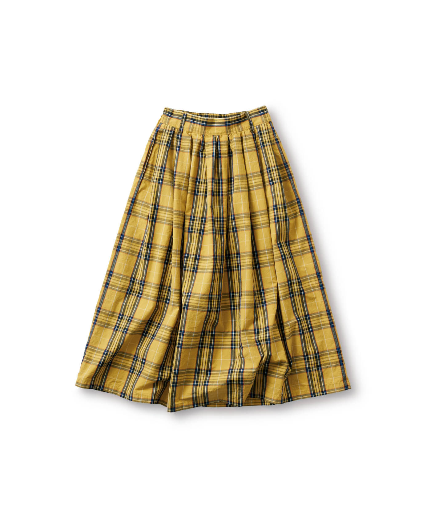 Sunny clouds|サニークラウズ タータンチェックのスカート〈レディース〉黄色